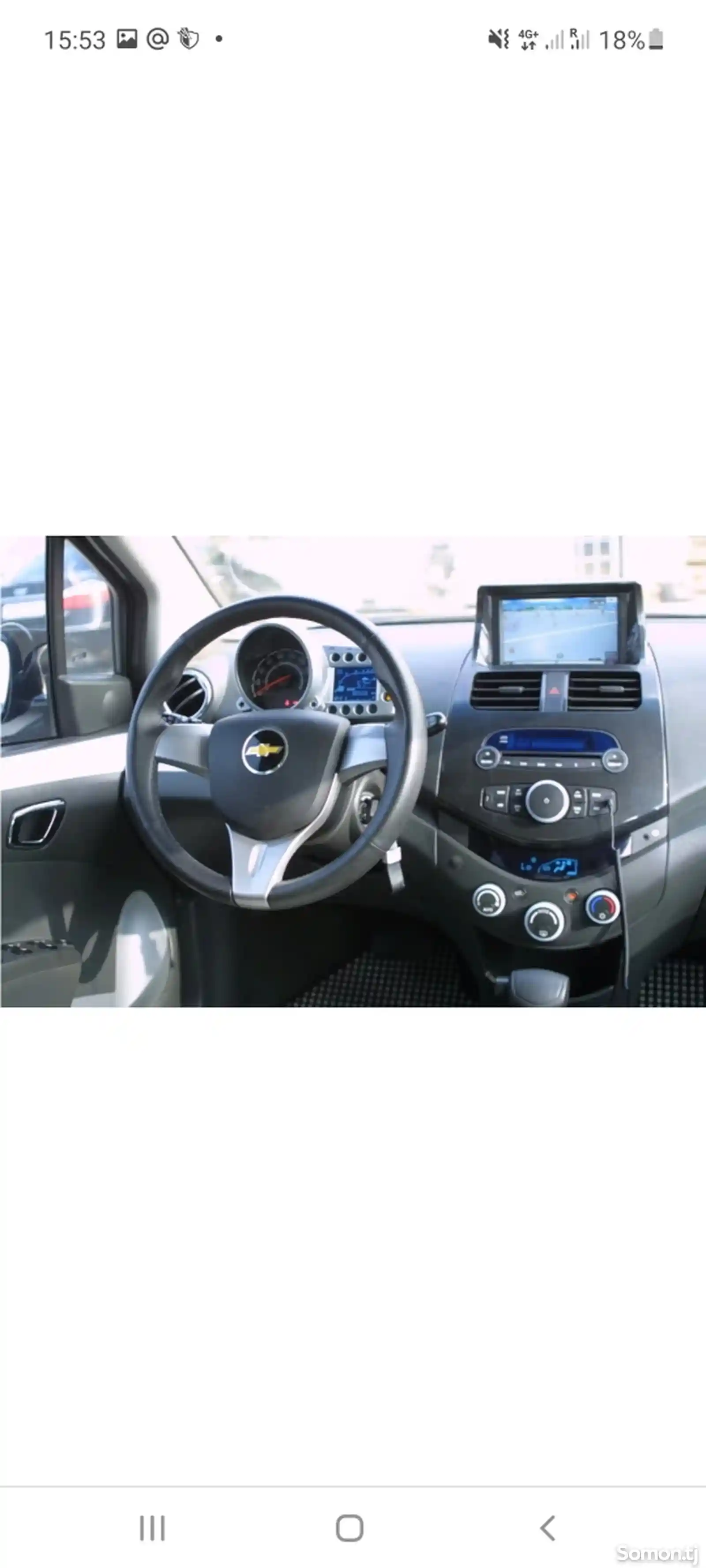 Панель магнитолы и монитор от Chevrolet Spark-3