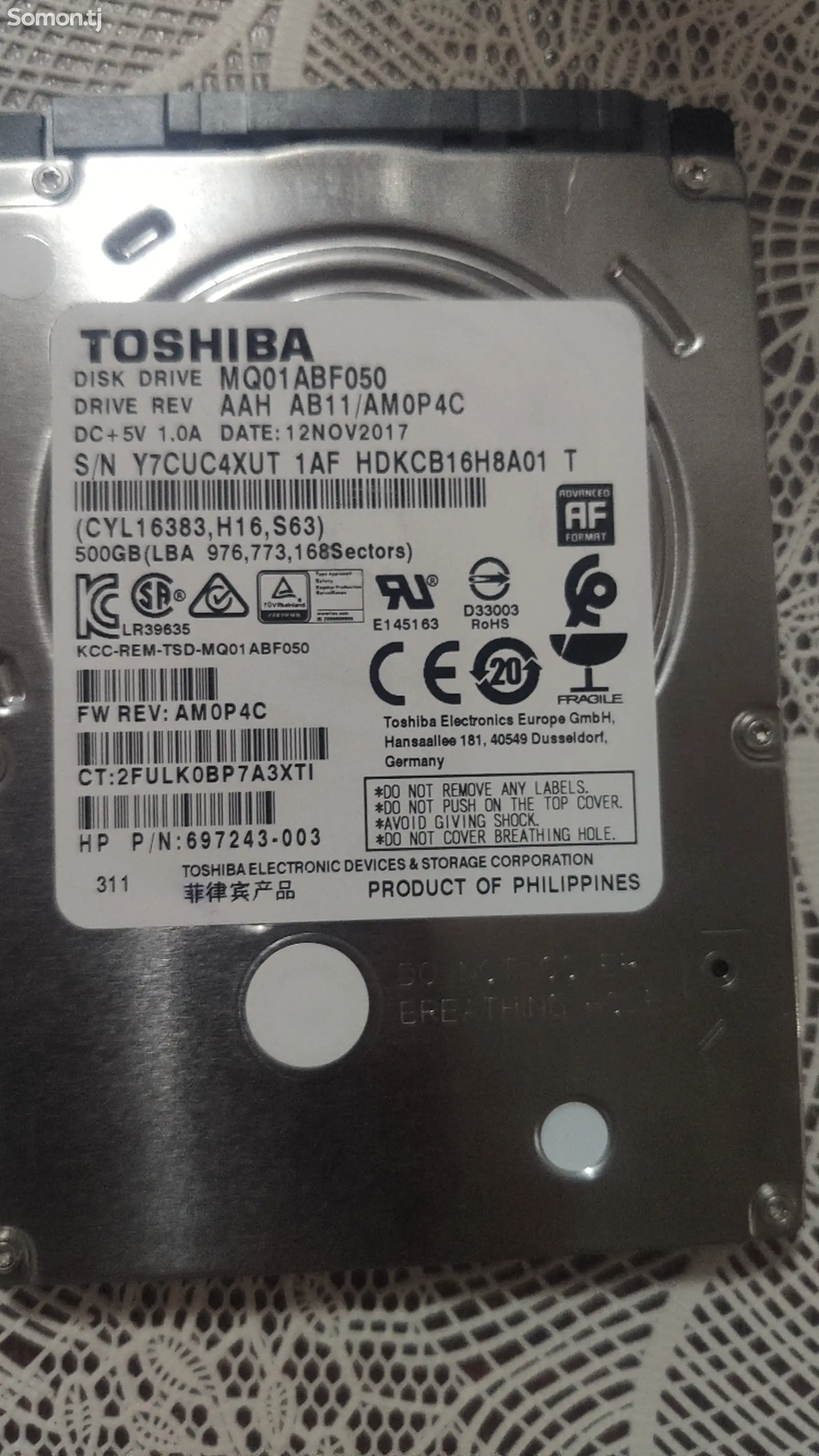 Жесткий диск Toshiba 500gb-1