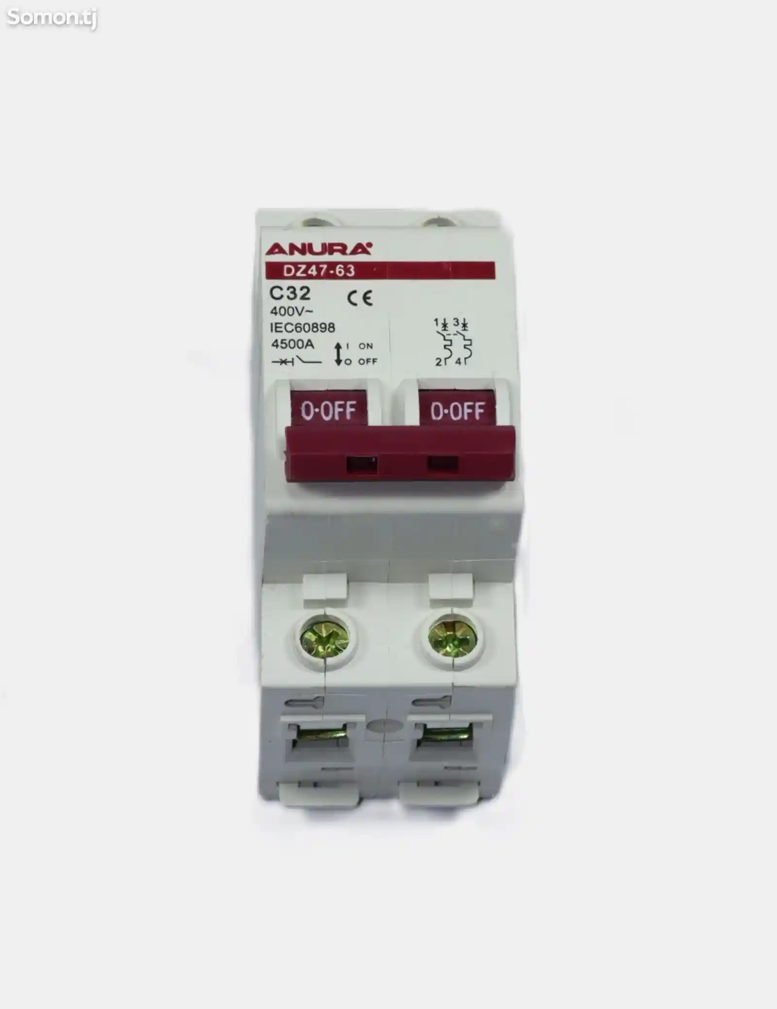 Двухполюсный автомат выкл Anura 32A-2P AE40232-1
