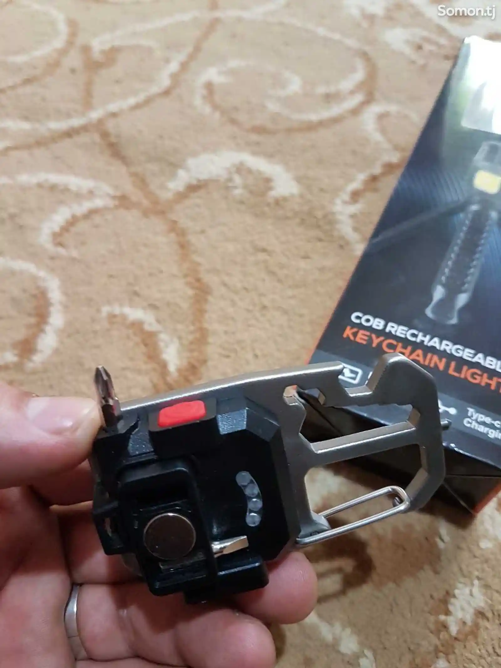 Фонарик Cob Rechargeable Keychain Light-4