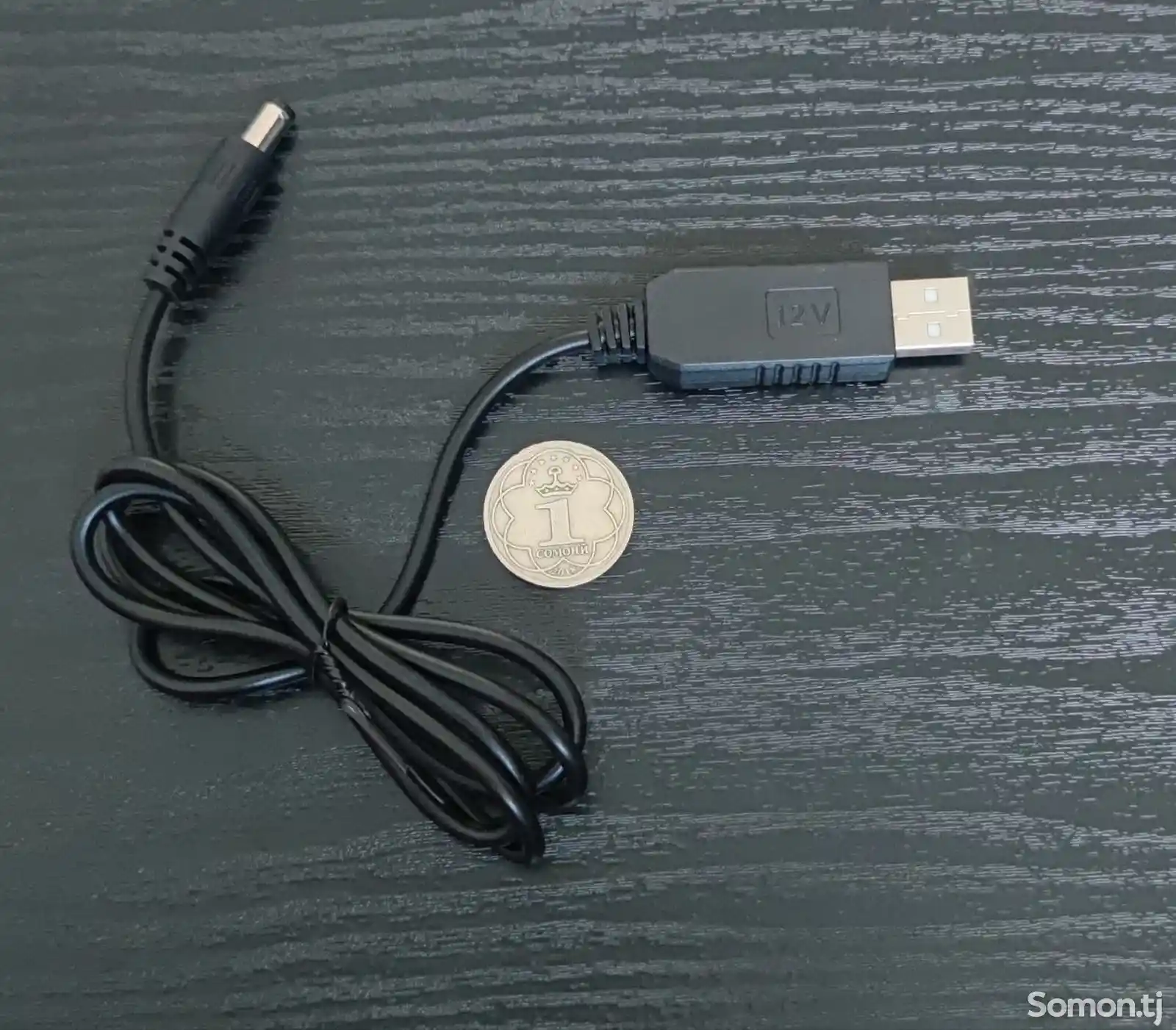 Кабель питание USB-5V на разъём 5.5х2.1мм DC12V, 1-метр-2