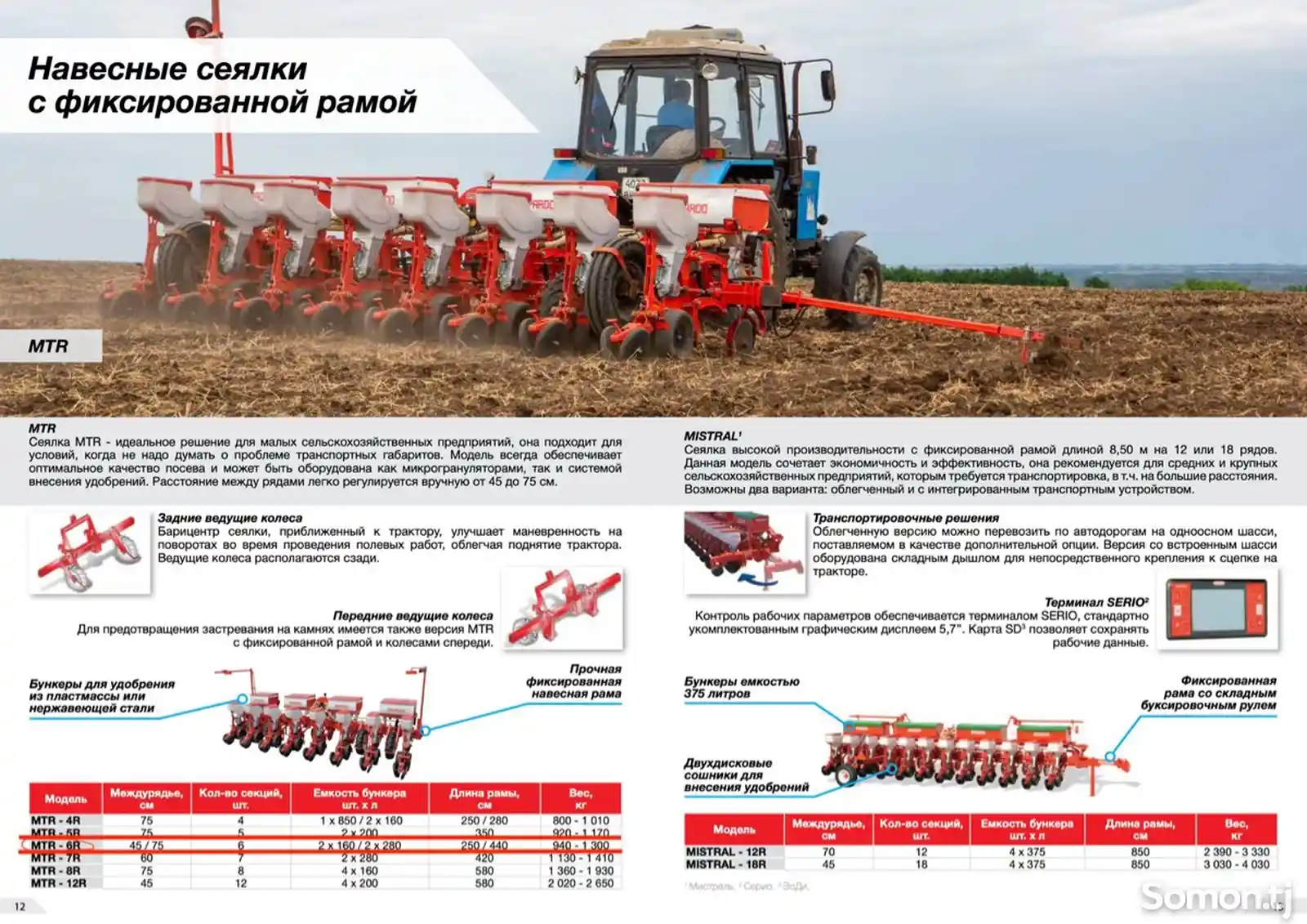 Навесная пневматическая Сеялка-1