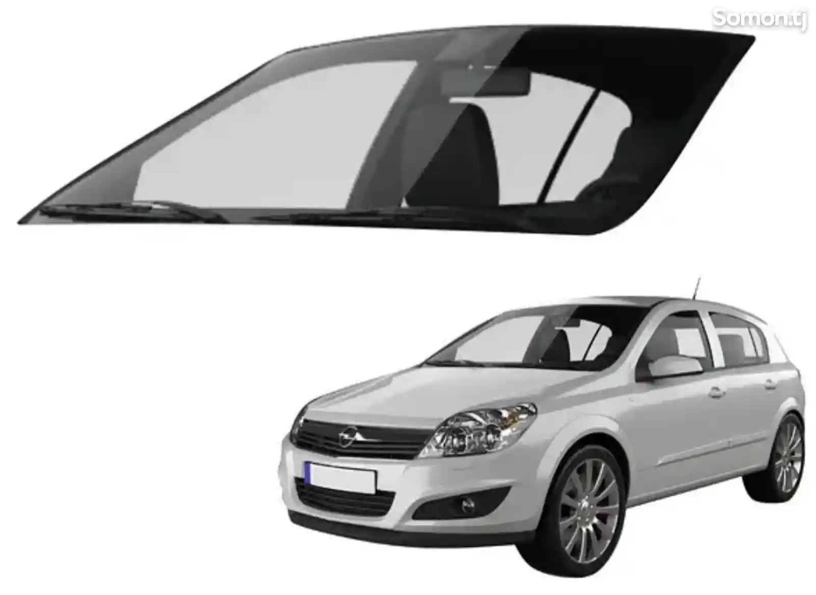 Лобовое стекло на Opel Astra H