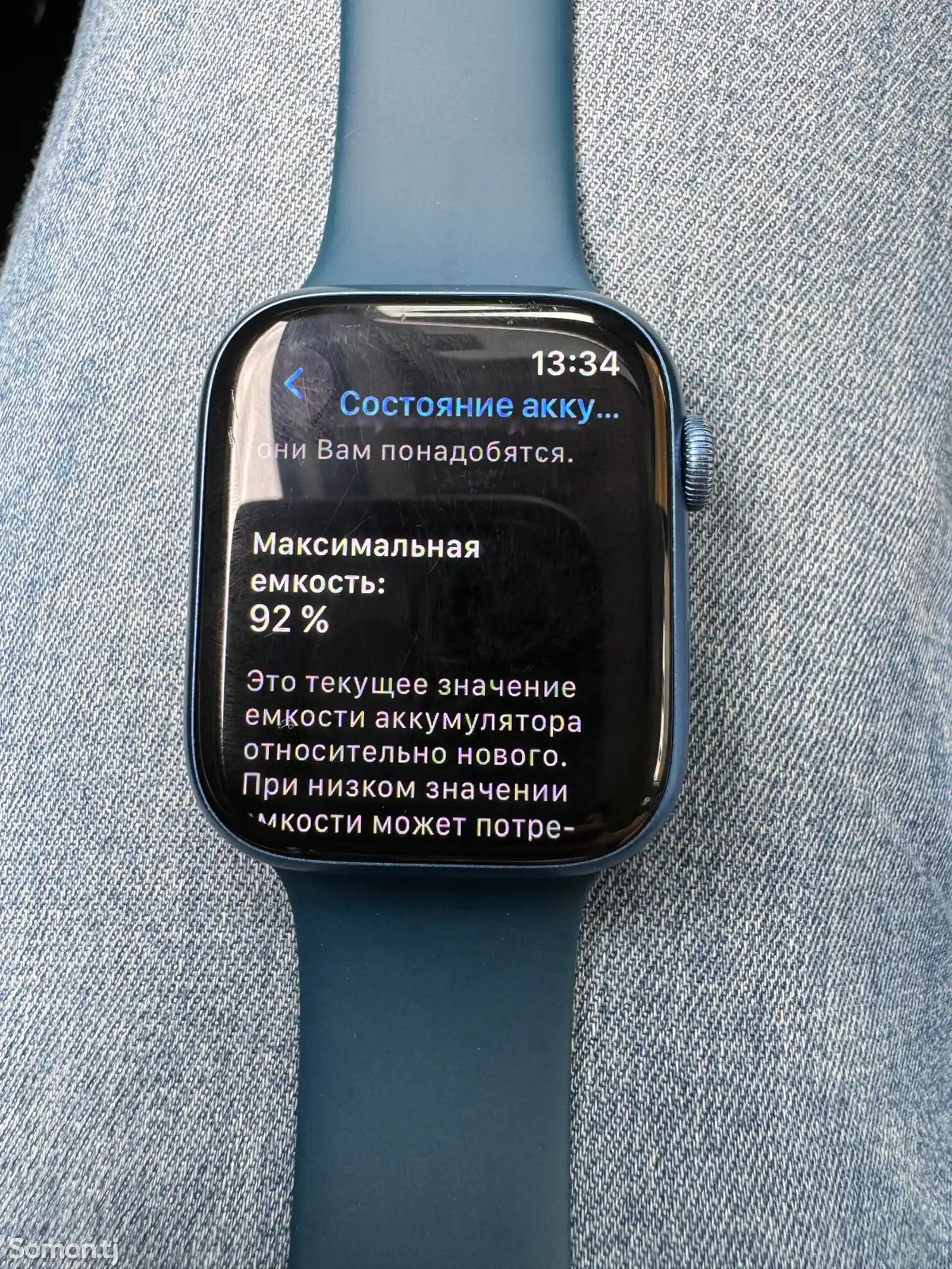 Смарт часы Apple Watch 7 45mm blue-8