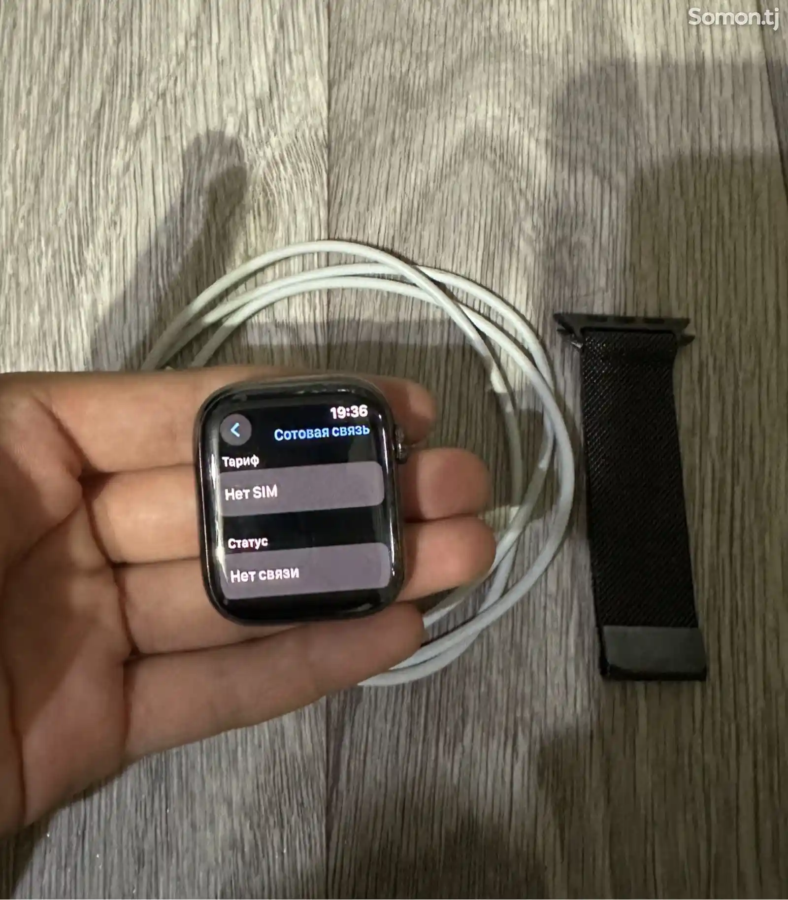 Смарт часы Apple Watch Series 7 Gps + Cellular Stainless Steel 45mm-7