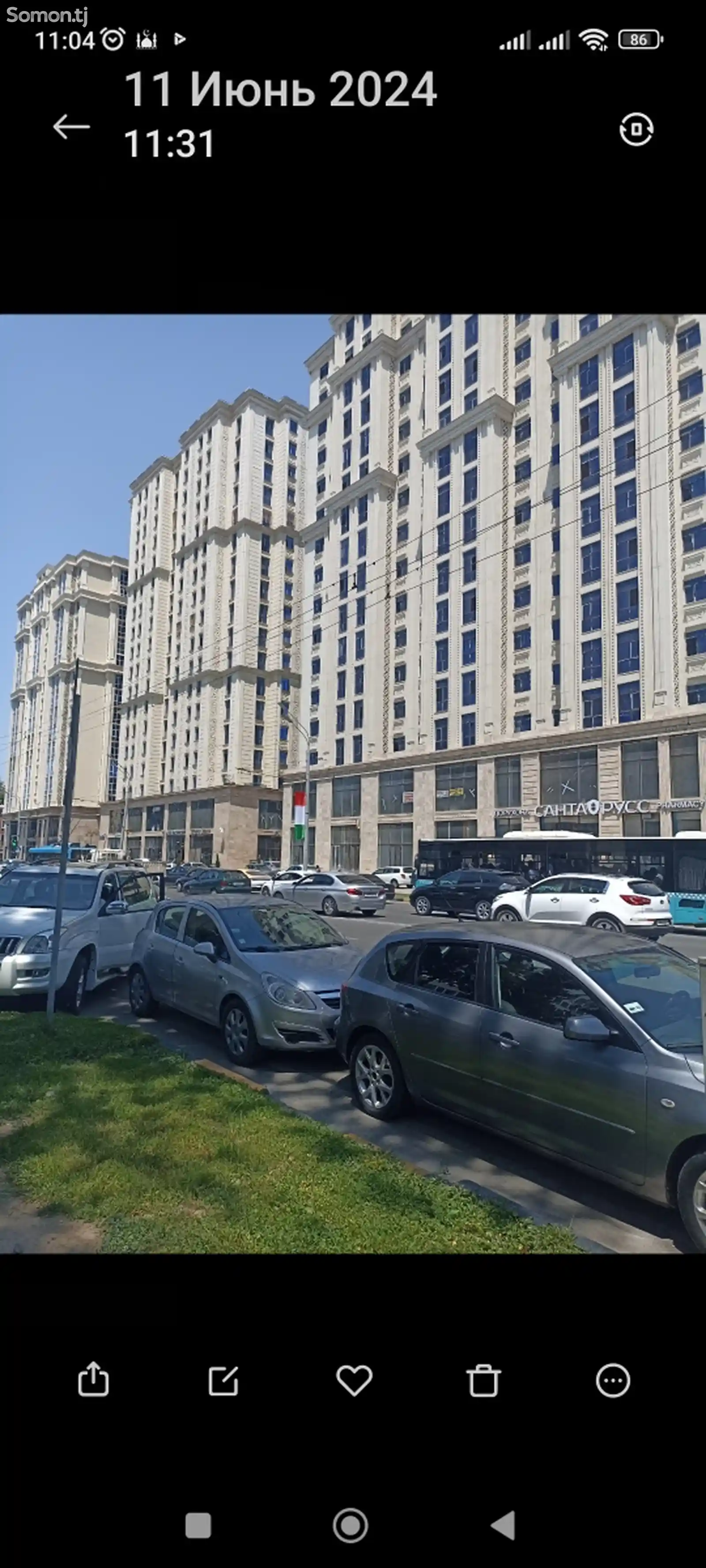 2-комн. квартира, 16 этаж, 70 м², Назди танка Рупаруи вазорати наклиет-2