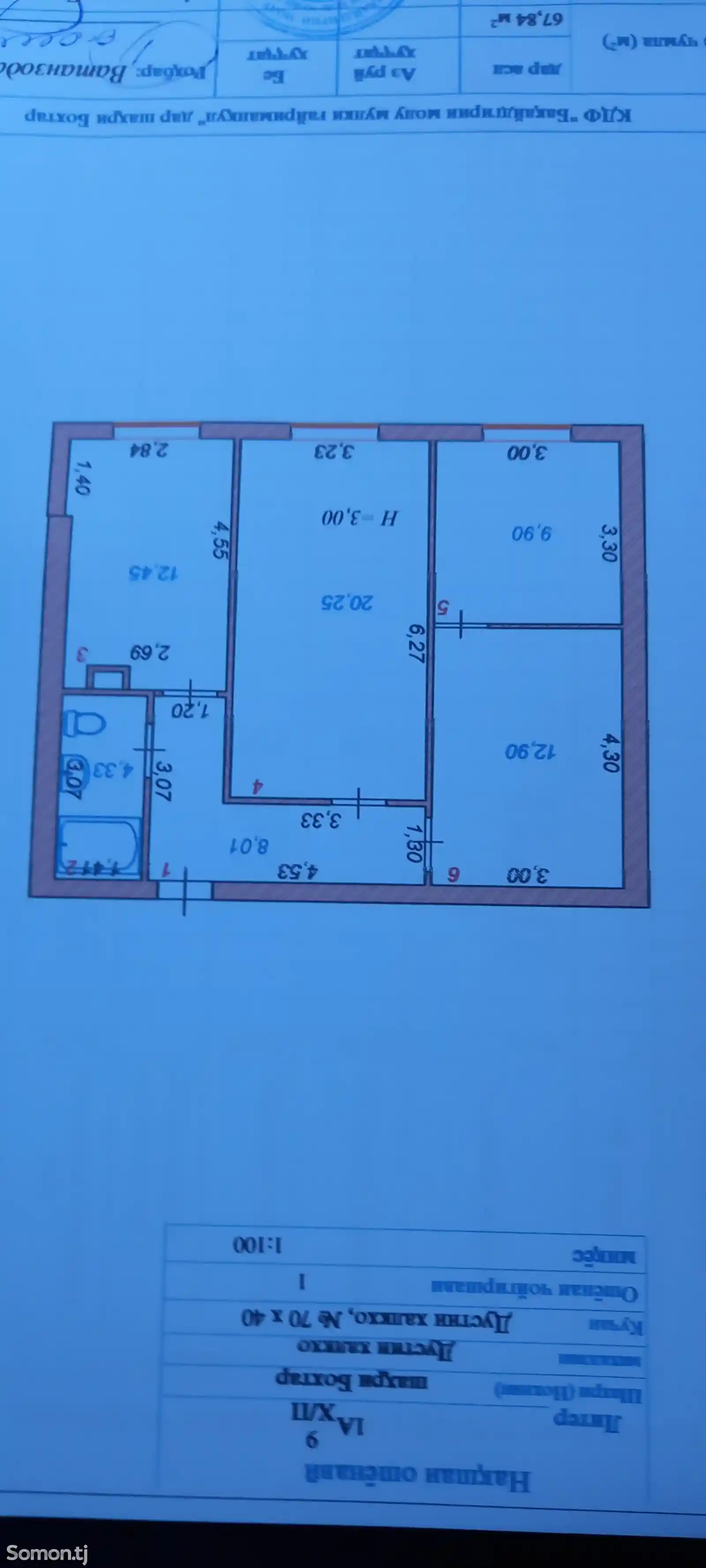 3-комн. квартира, 1 этаж, 68 м², Нихи-2