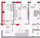 2-комн. квартира, 4 этаж, 104 м², Сафо Пединститут-5