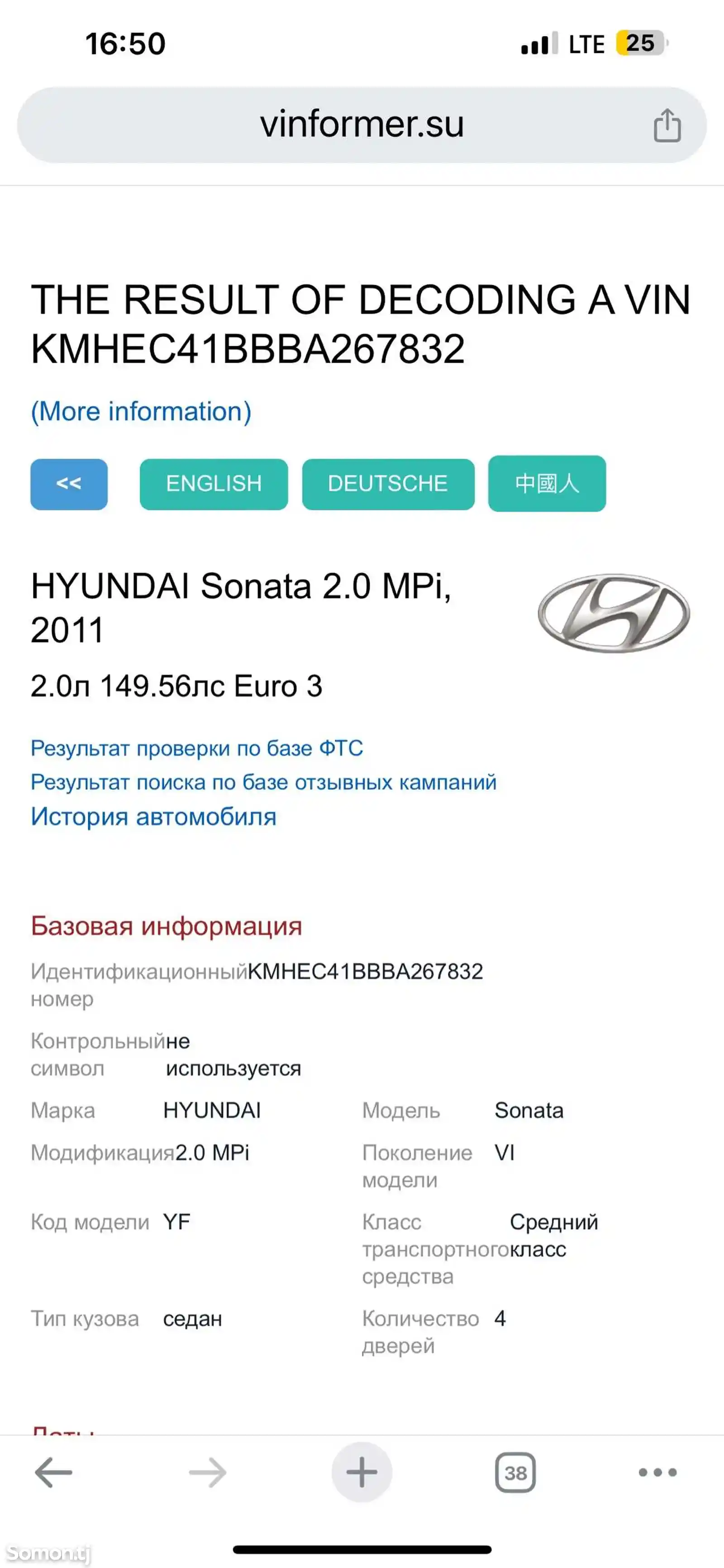 Hyundai Sonata, 2011-16