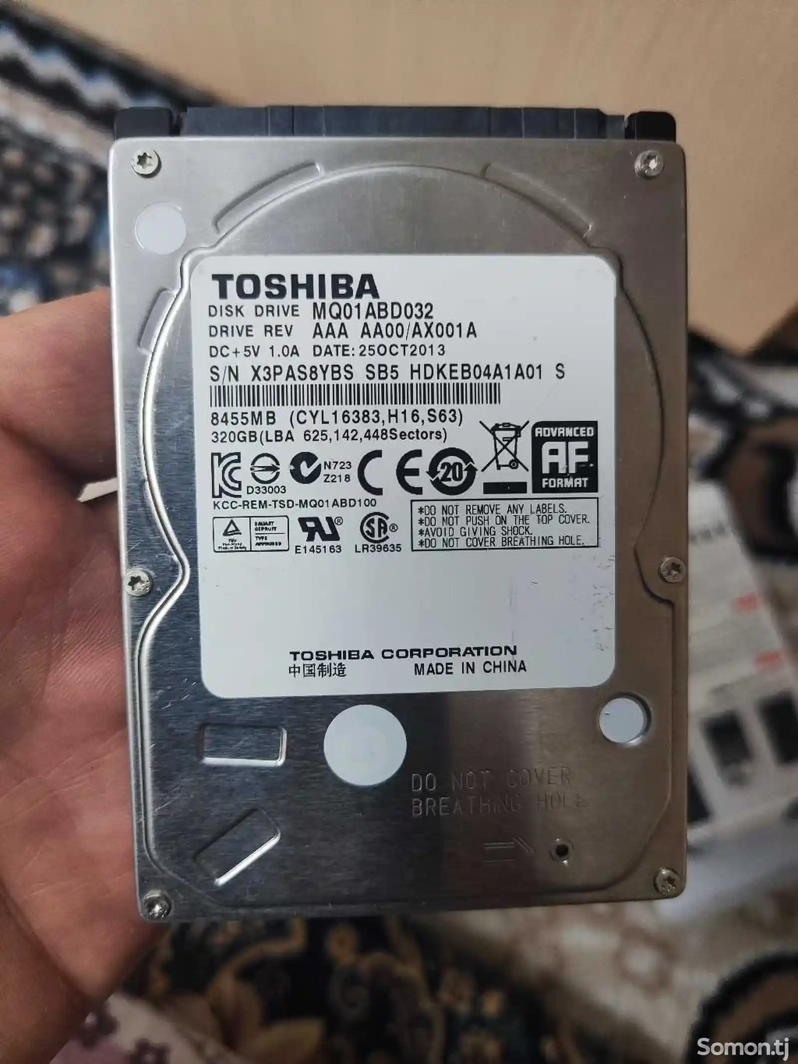 Жёсткий диск toshiba 320gb для ноутбука-1