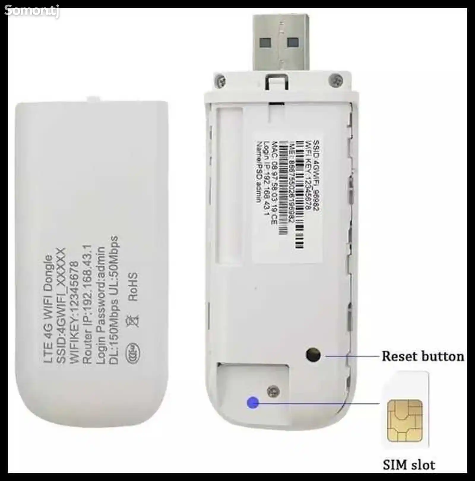 Модем роутер 4G LTE / USB универсальная патходит люби симк Тачикистан и друг стр-6