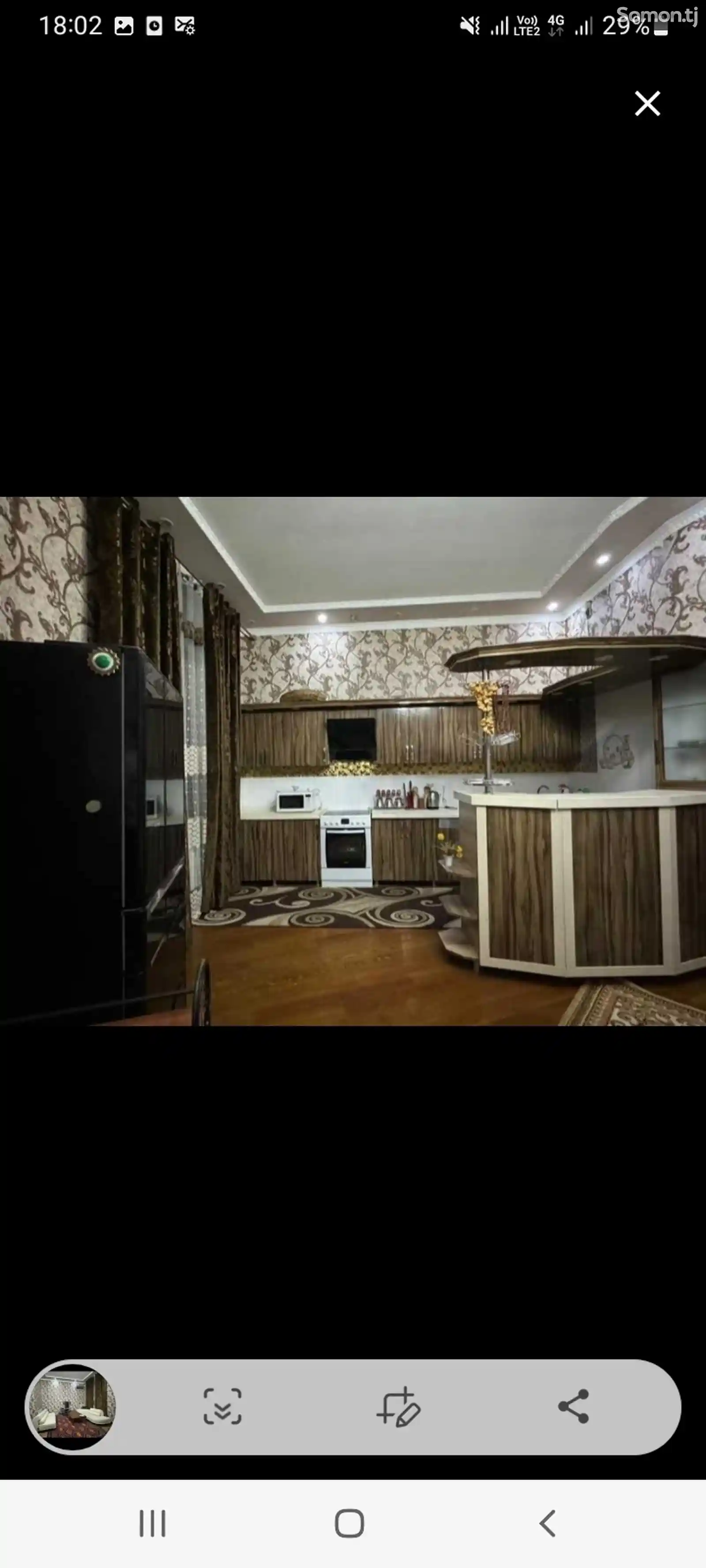 2-комн. квартира, 1 этаж, 56м², Бустон-1