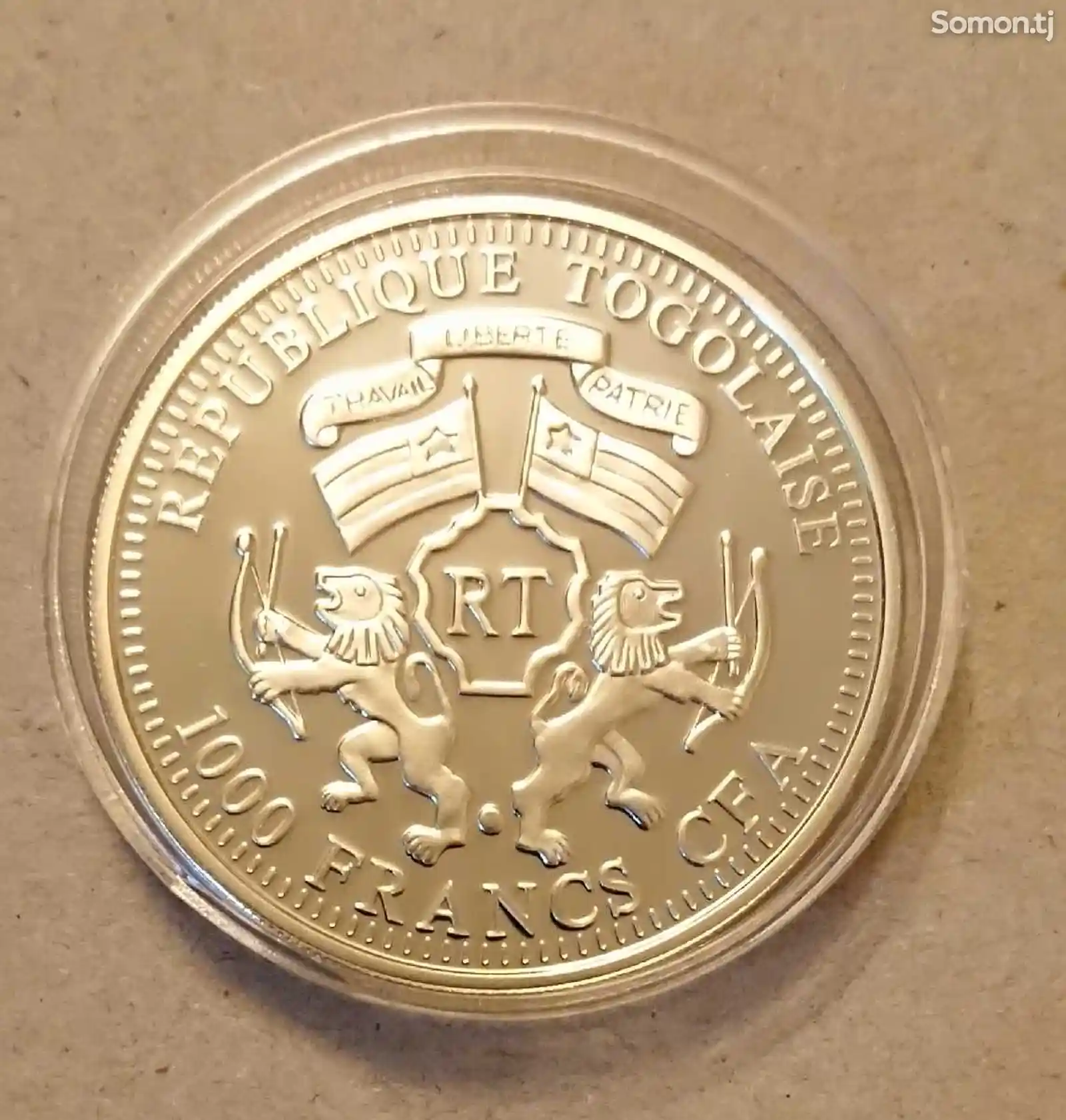 Монета 1000 Francs CFA, Год Дракона-4
