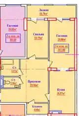 3-комн. квартира, 12 этаж, 102 м², Караболо, Исмаилитский Центр, Напротив Кохи Борбад, Сино-3