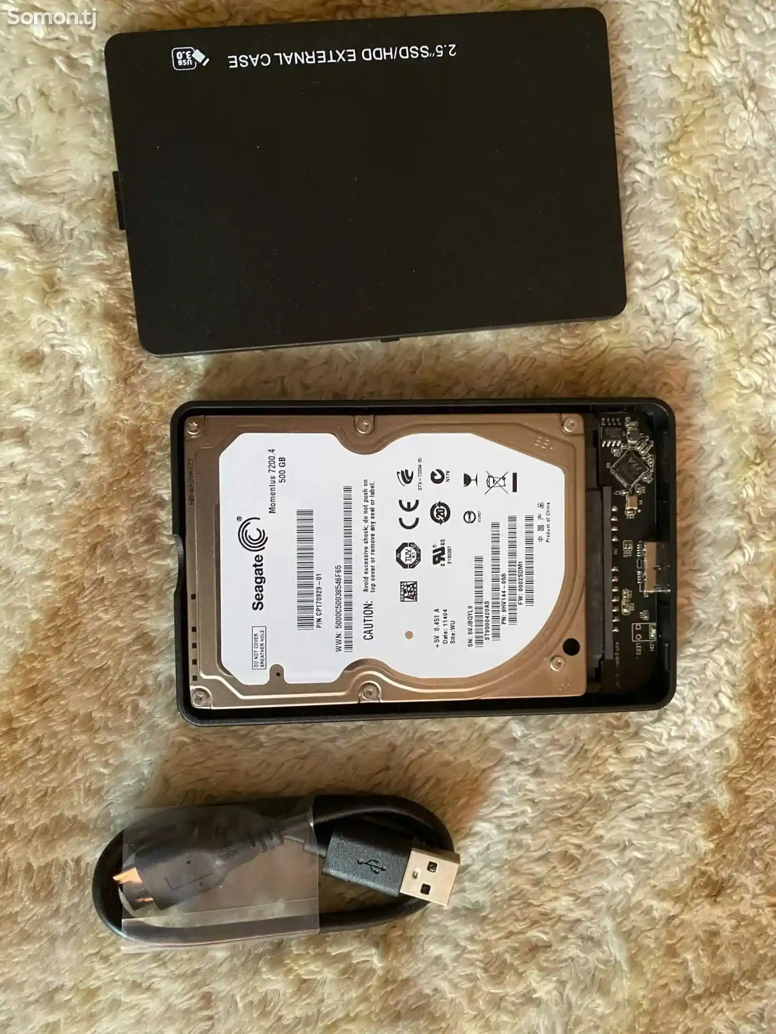 Корпус для внешнего жесткого диска SSD/HDD 2.5 USB 3.0-3