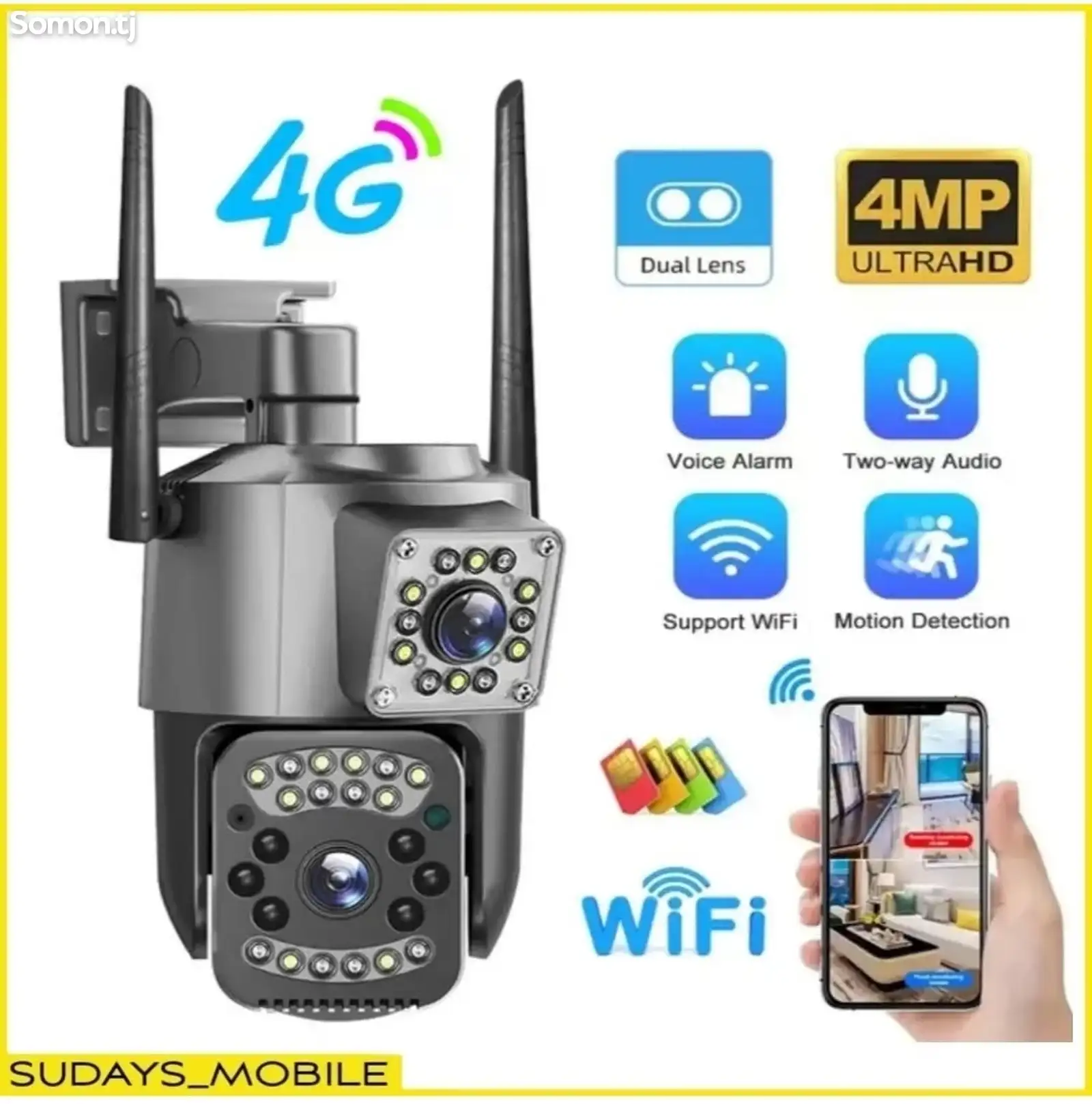 Уличная Камера с Симкартой 4G-1