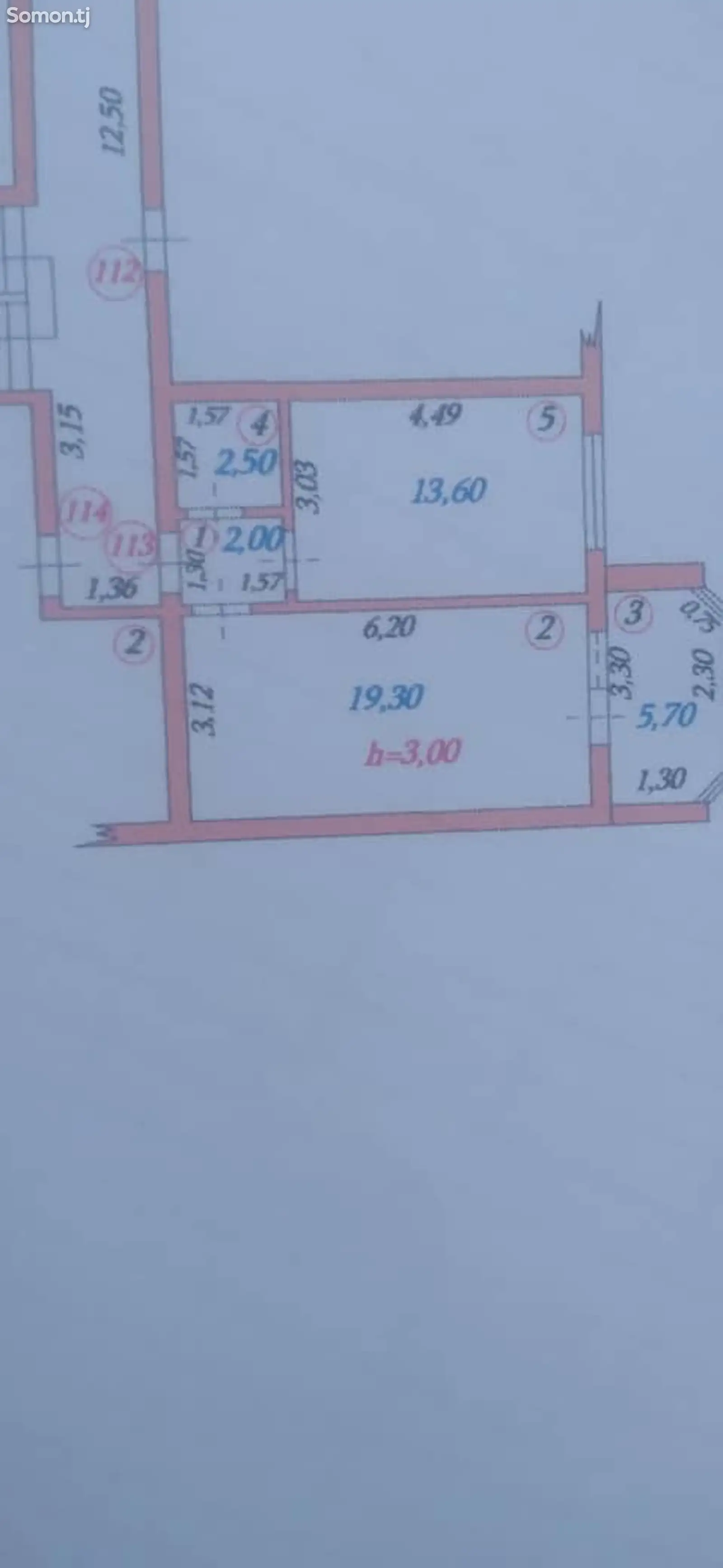 1-комн. квартира, 6 этаж, 45 м², Бобоҷон Гафуров