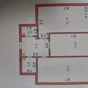 2-комн. квартира, 13 этаж, 70 м², И.Сомони