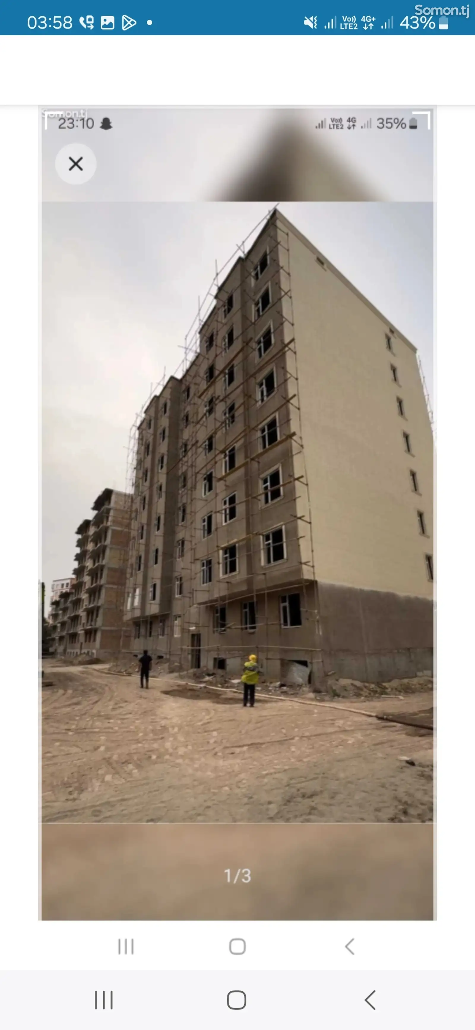 3-комн. квартира, 8 этаж, 45 м², шабчарог, мактаби 12-1