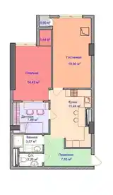 2-комн. квартира, 5 этаж, 75 м², Шоҳмансур-10