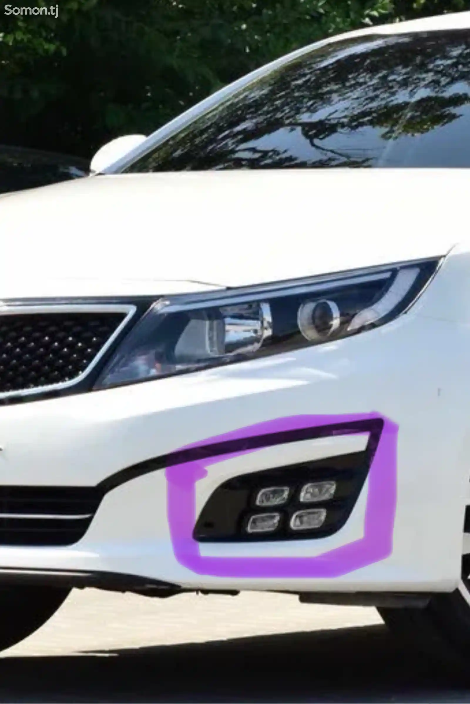 Противотуманник LED KIA K5 2014 - 2016-1