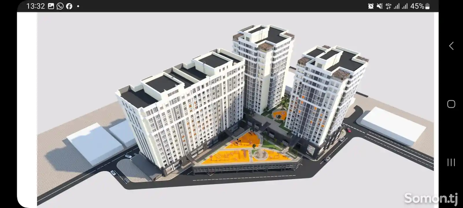 2-комн. квартира, 14 этаж, 96 м², Шохмансур-1