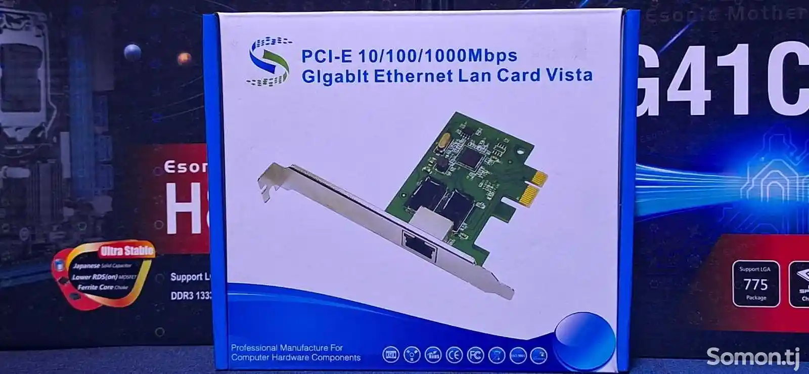 Гигабитная сетевая карта PCI-E 10/100/1000Mbps-2