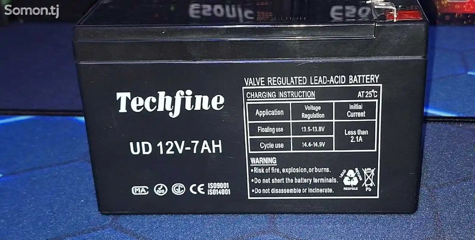 Аккумулятор Techfine 12V-7-4