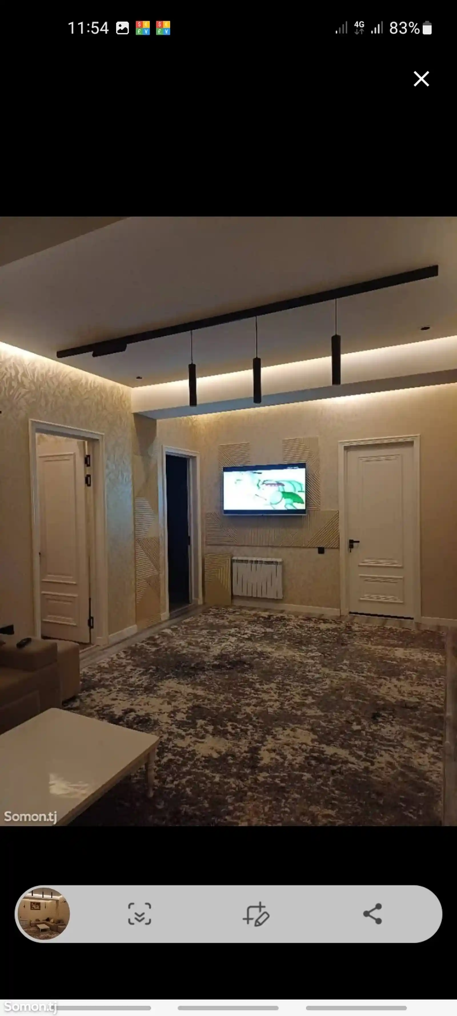 3-комн. квартира, 4 этаж, 132 м², Исмоили Сомони-9