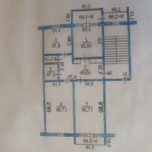 3-комн. квартира, 3 этаж, 68 м², 1 мкр, дом 30