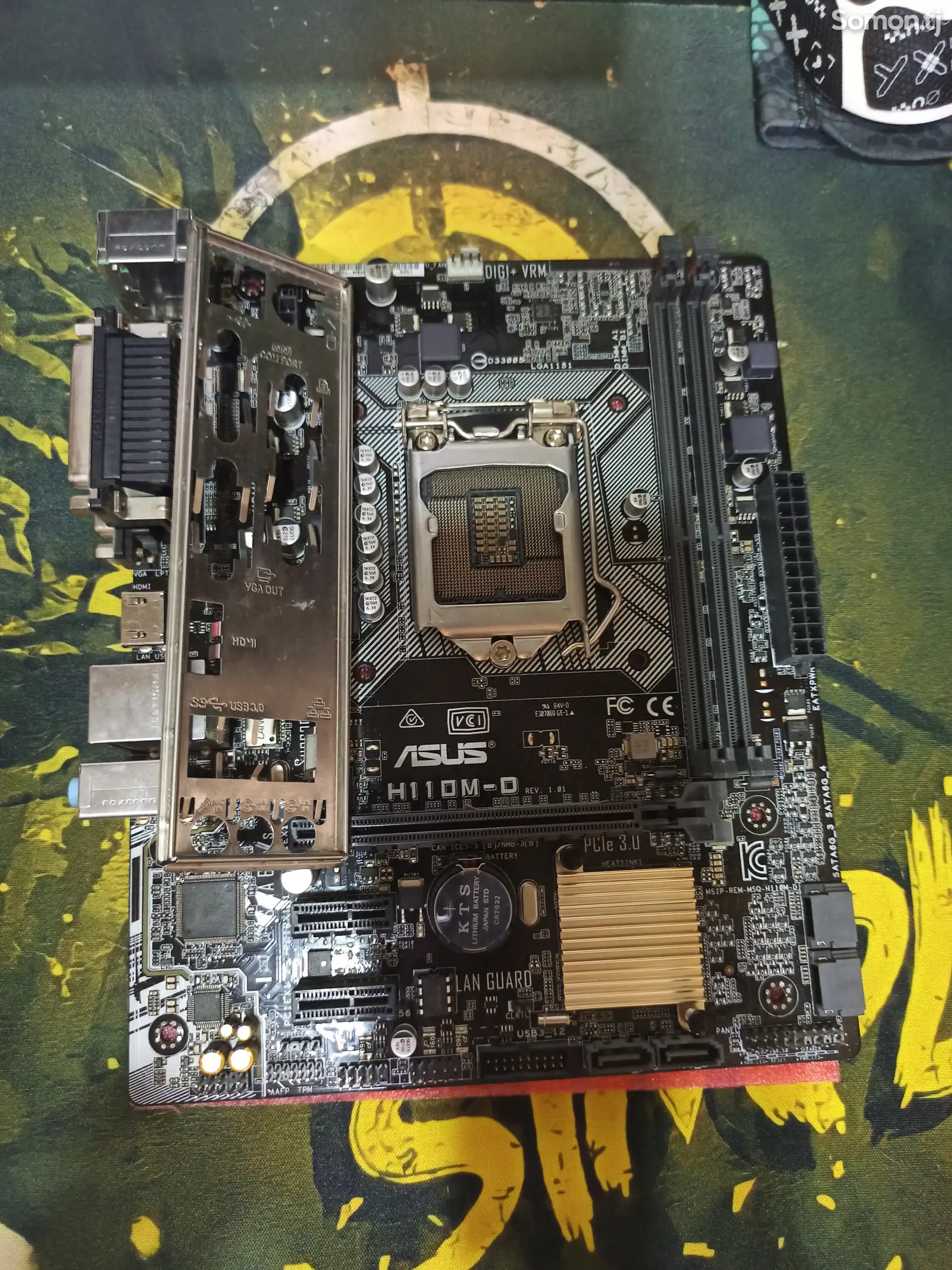 Материнская плата Asus H110M-D Socket 1151 + CPU I5 7500-1