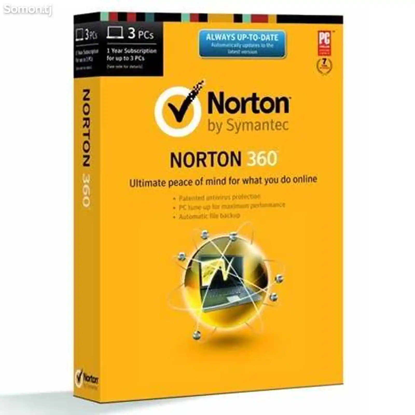 Norton 360 - иҷозатнома барои 3 роёна, 1 сол