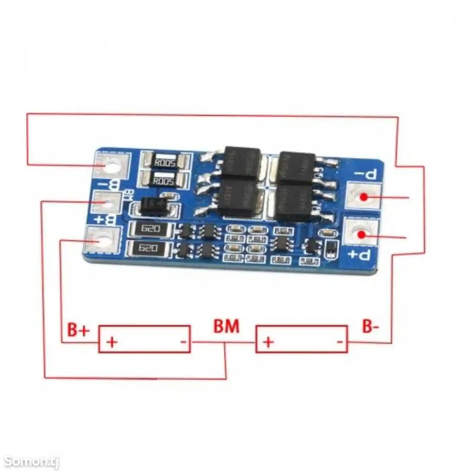 Плата bms 2s с балансиром-2