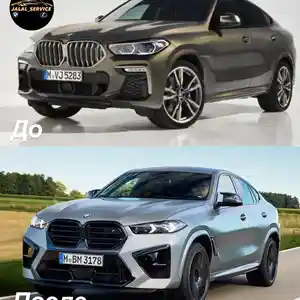 Обвес bmw x6 g06 2020-переделка на bmw x6 g06 2024 m-competition