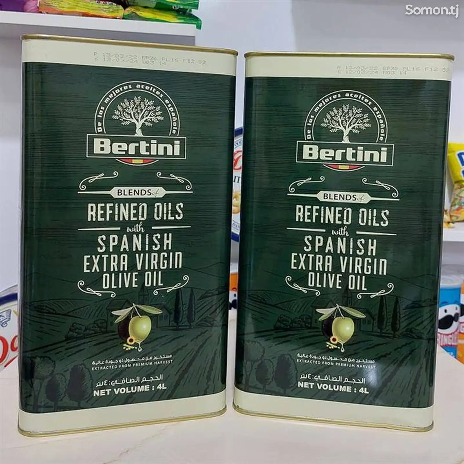 Оливковое Масло Bertini Extra Virgin Olive Oil and Refined Oil 4 литр-1