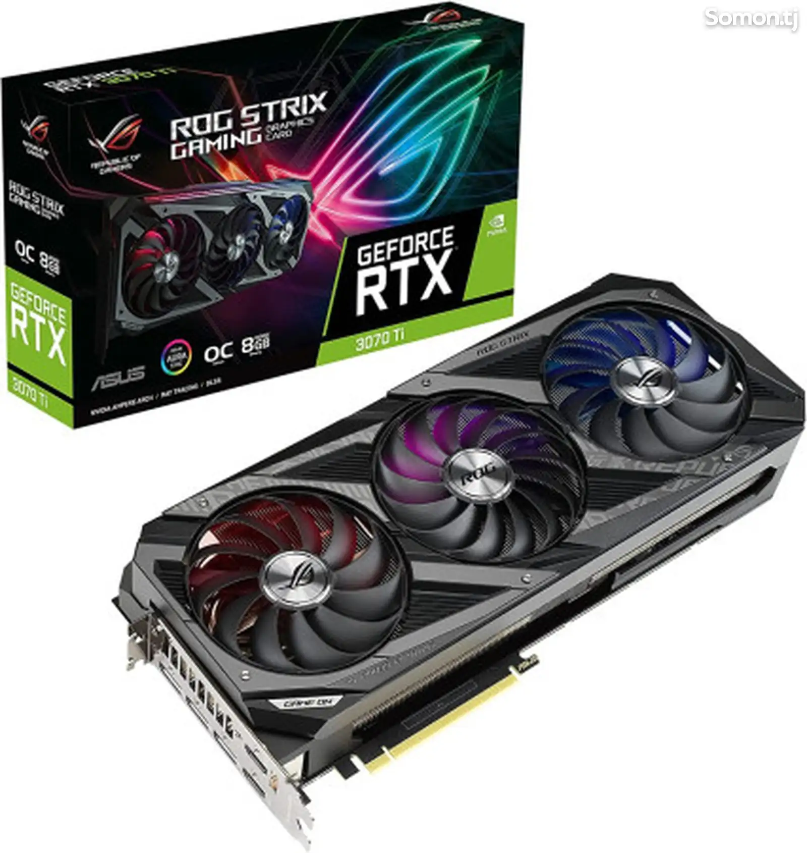 Видеокарта Asus GeForce RTX 3070 Ti 8GB GDDR6 STRIX GAMING OC-1