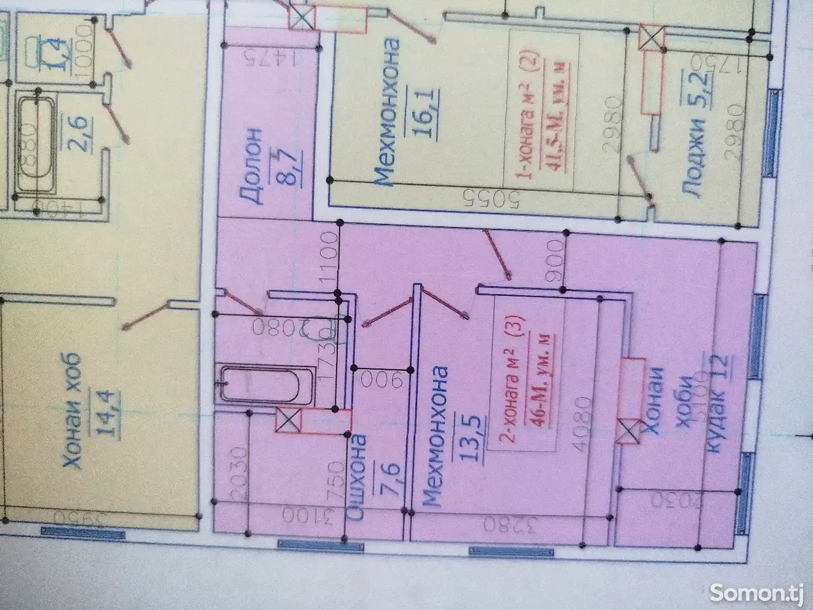 2-комн. квартира, 2 этаж, 46 м², Повороти Ленинград-4