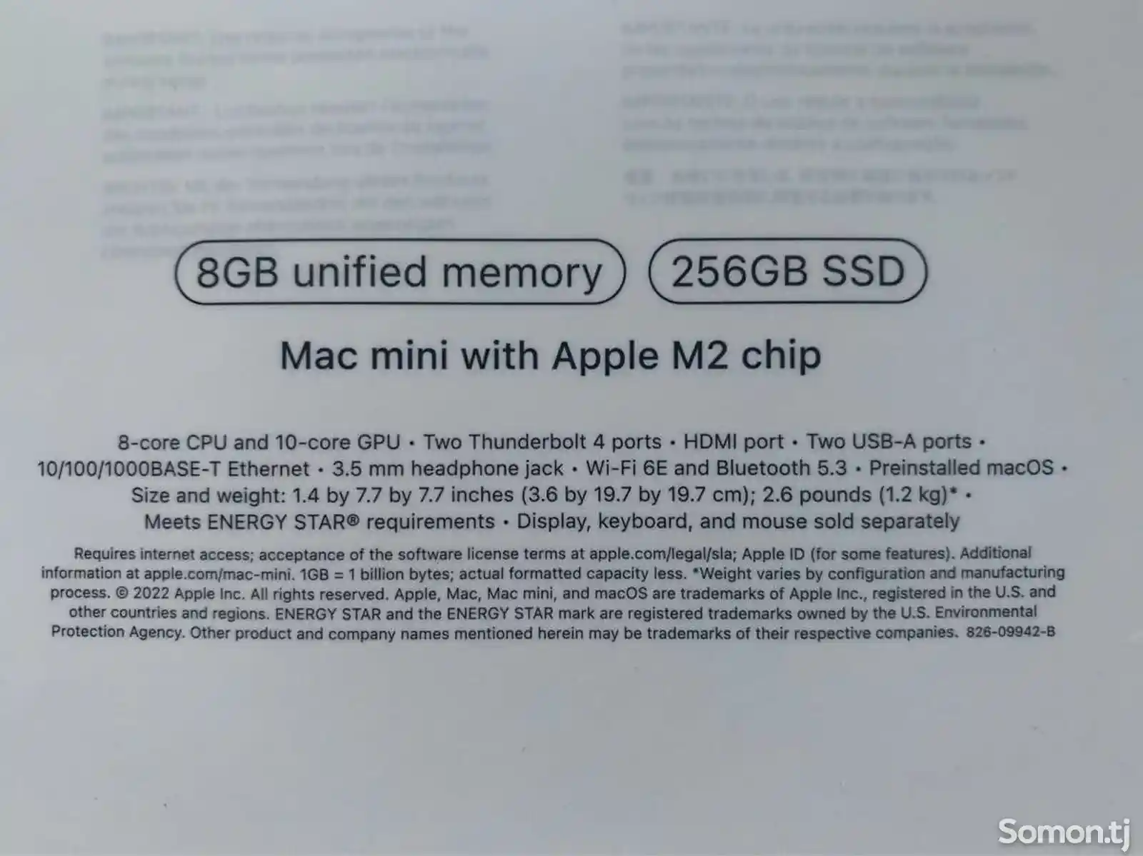 Персональный компьютер Apple Mac Mini M2 2023 8/256GB-2