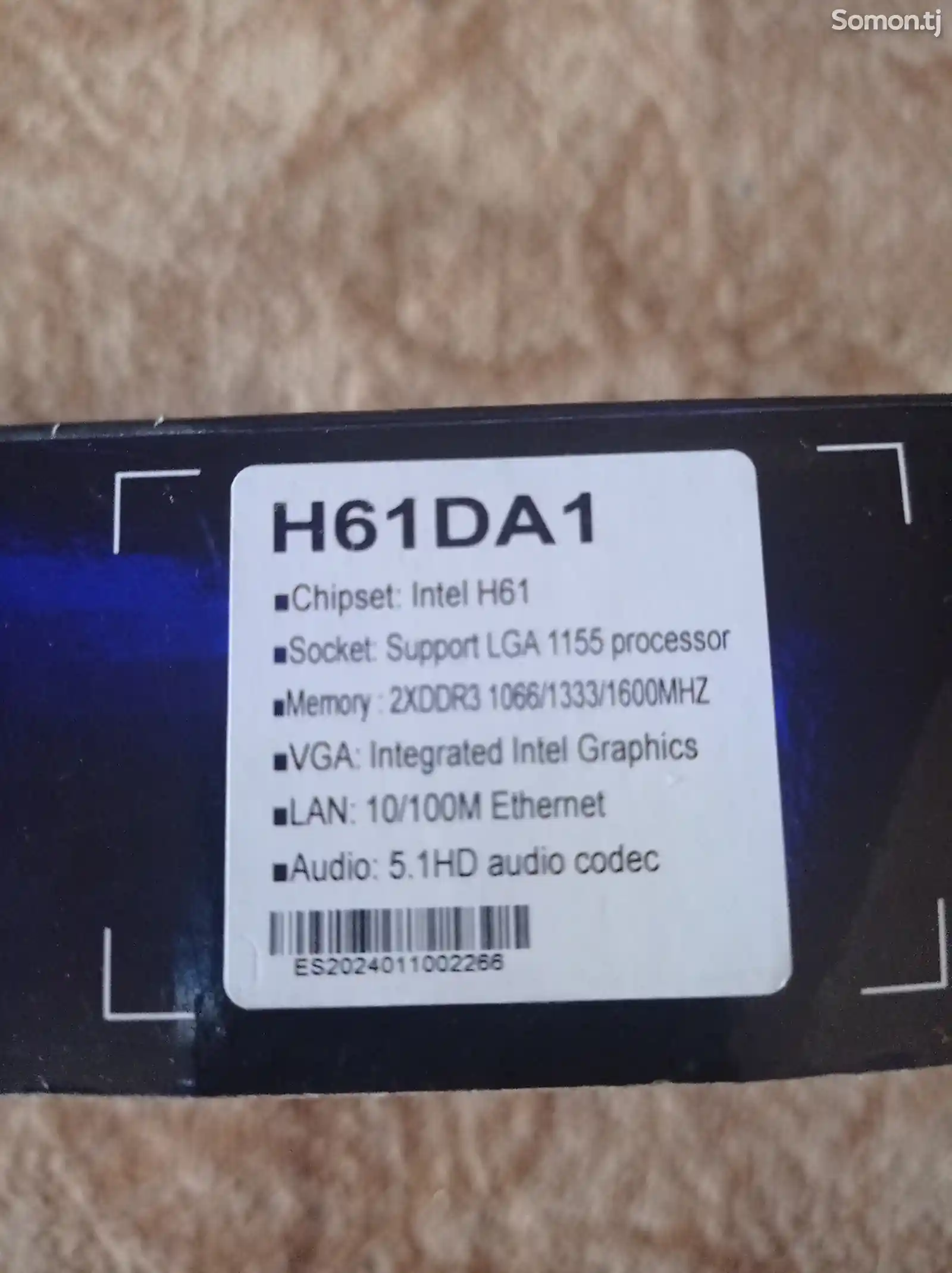 Материнская плата DDR3 H61DA1-3