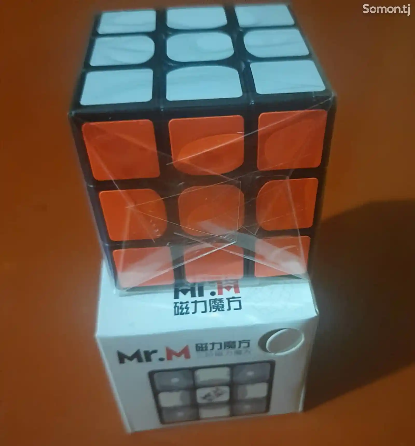 3х3х3 кубик Рубика магнитный в наклейке, Mr.M Sengso-3