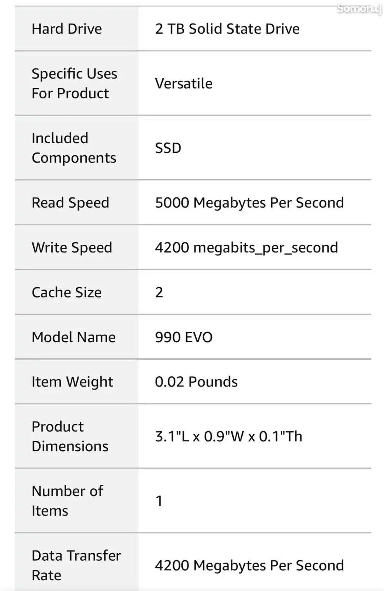 SSD накопитель Samsung 5 000 MB/S. 2 TB-3