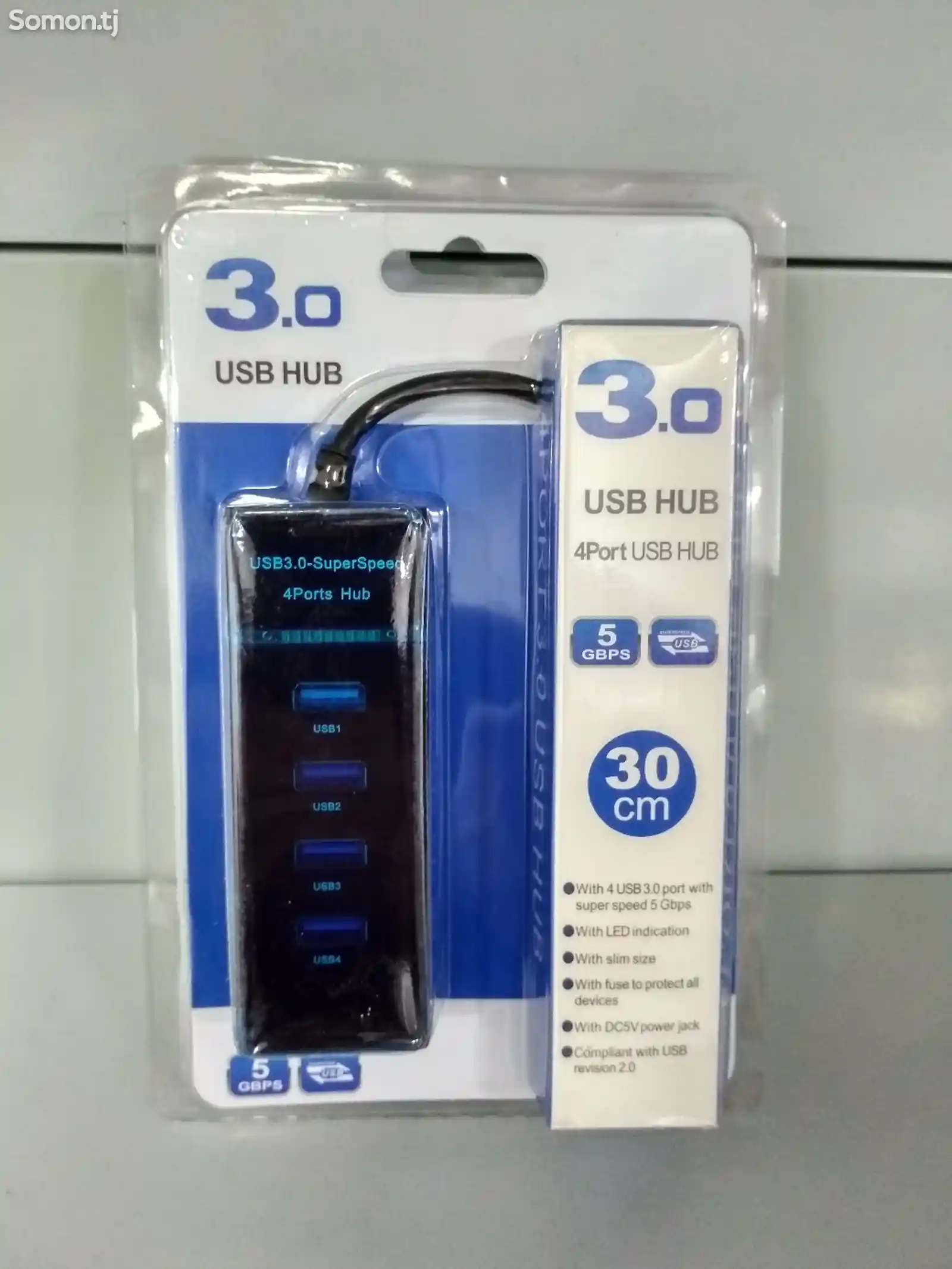 Хаб USB 3.0 4-портовый-1