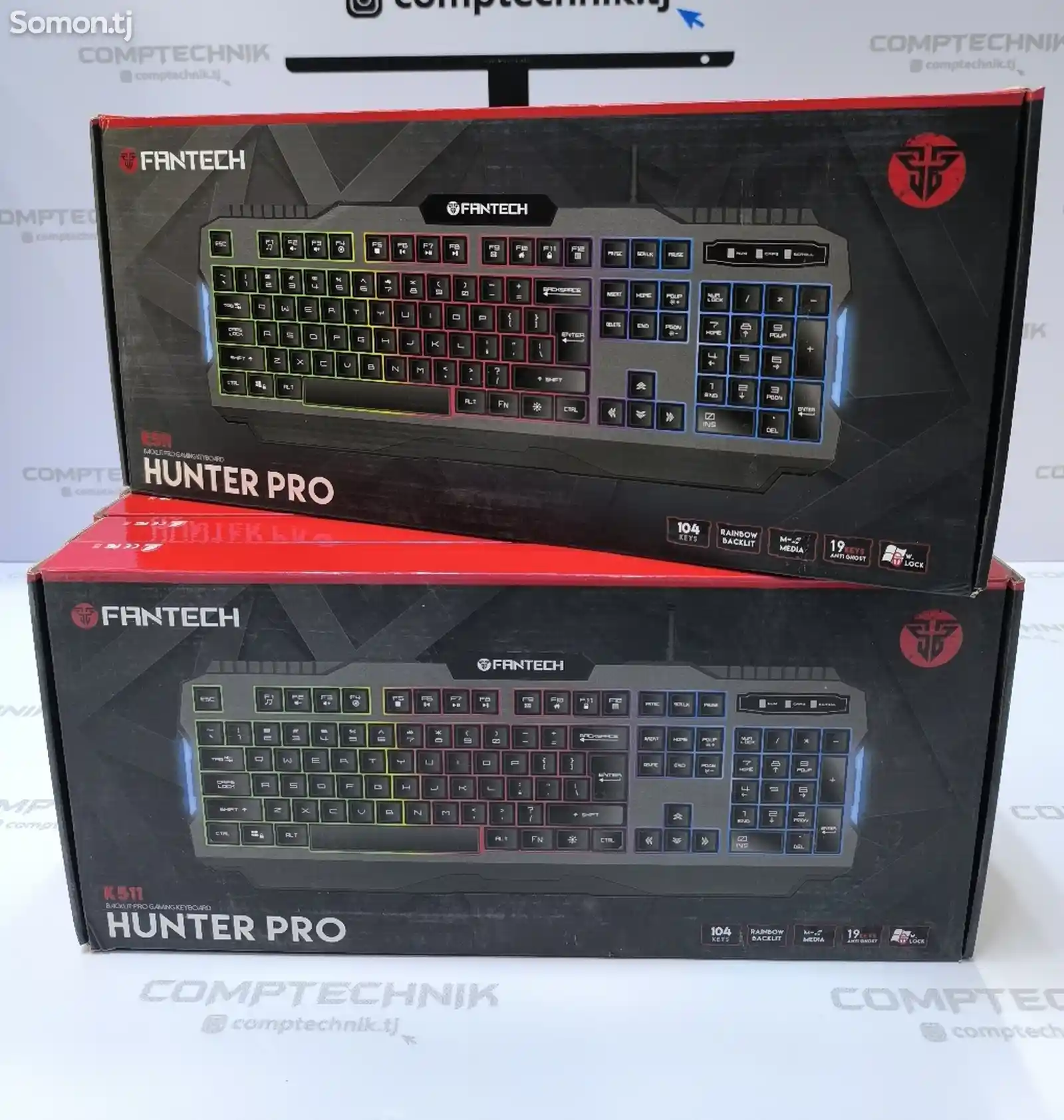 Клавиатура Fantech Hunter Pro K511 мембраная, черный-2