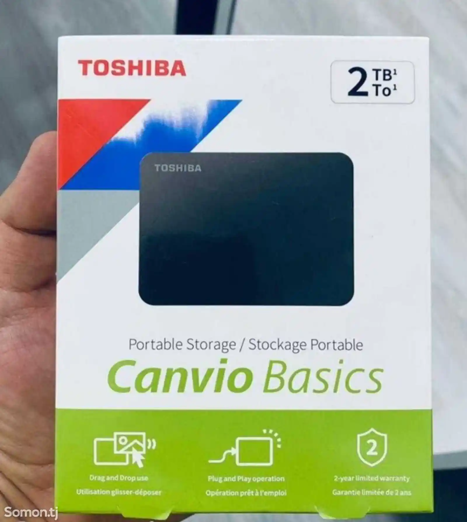 Внешный жесткый диск TOSHIBA 2TB