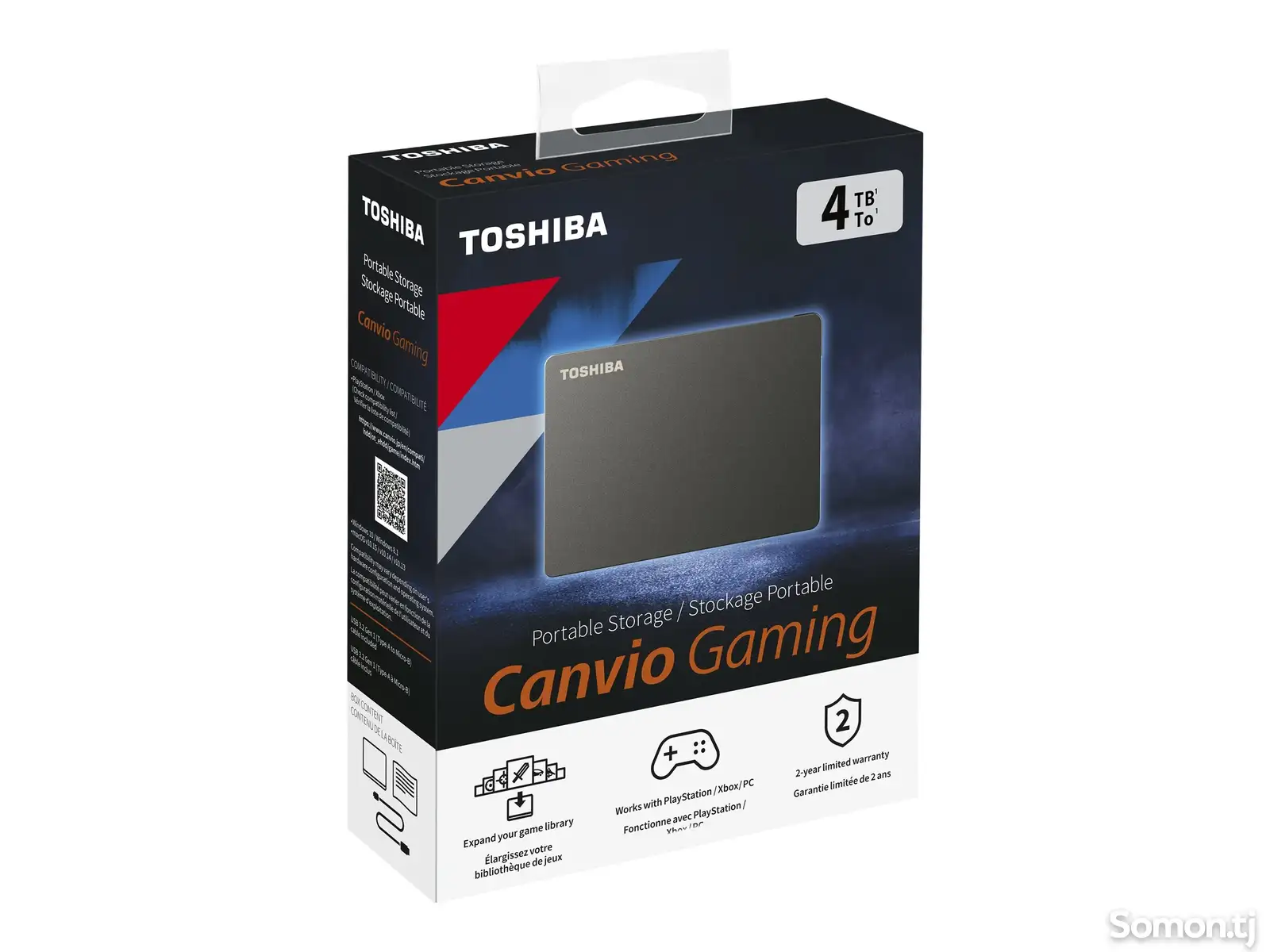 Внешний Жёсткий диск 4TB Toshiba Canvio Gaming