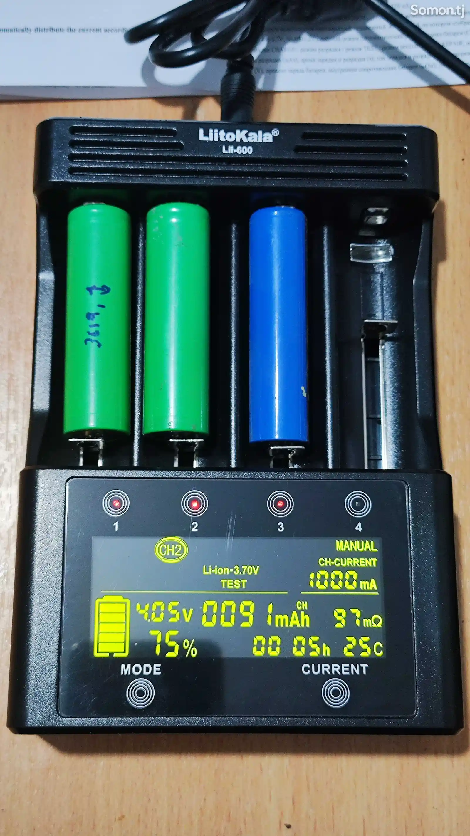 Интеллектуальное зарядное устройство LiitoKala Lii-600 для Li-ion, Ni-Mh, Ni-Cd-3