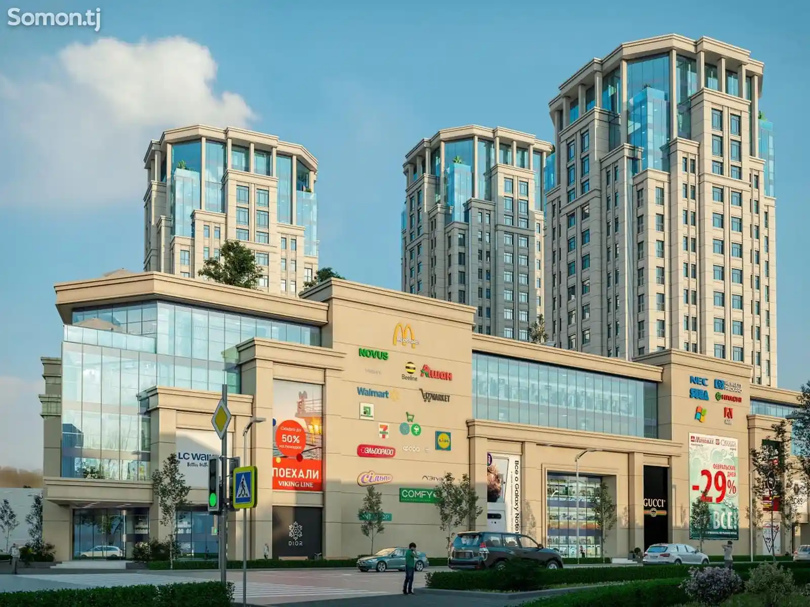 2-комн. квартира, 7 этаж, 82 м², Хисор Молл-5