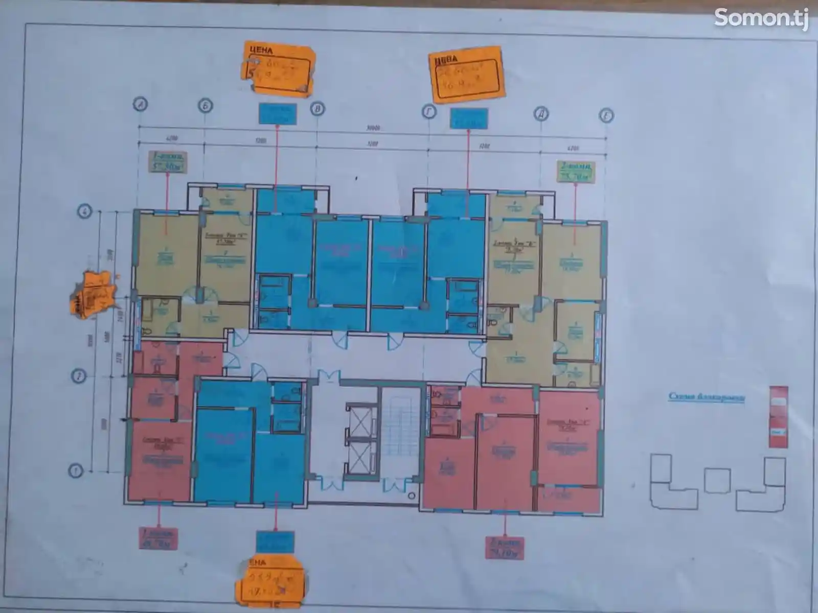 2-комн. квартира, 4 этаж, 75 м², Фирдавси-2