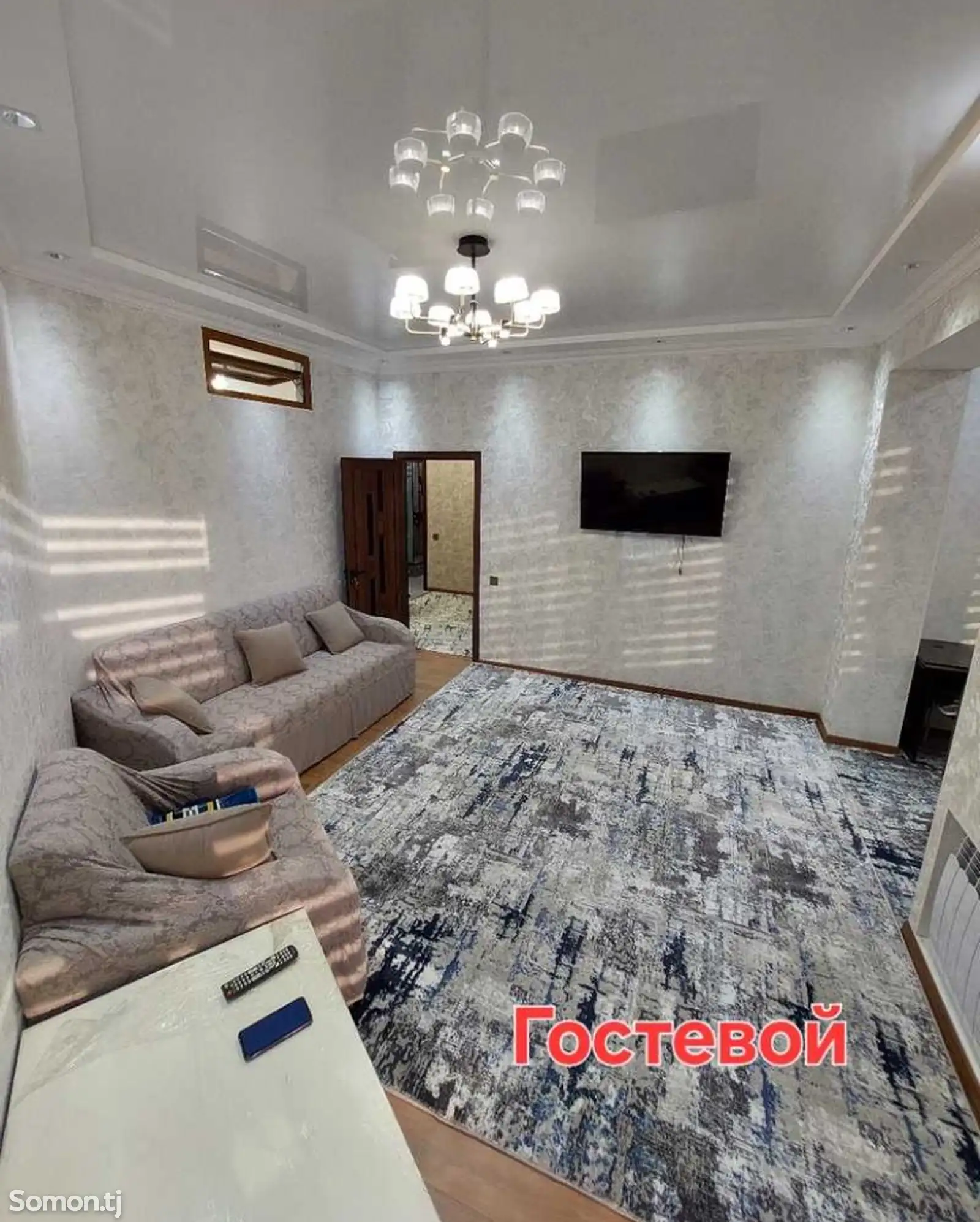 2-комн. квартира, 10 этаж, 60м², И. Сомони-1