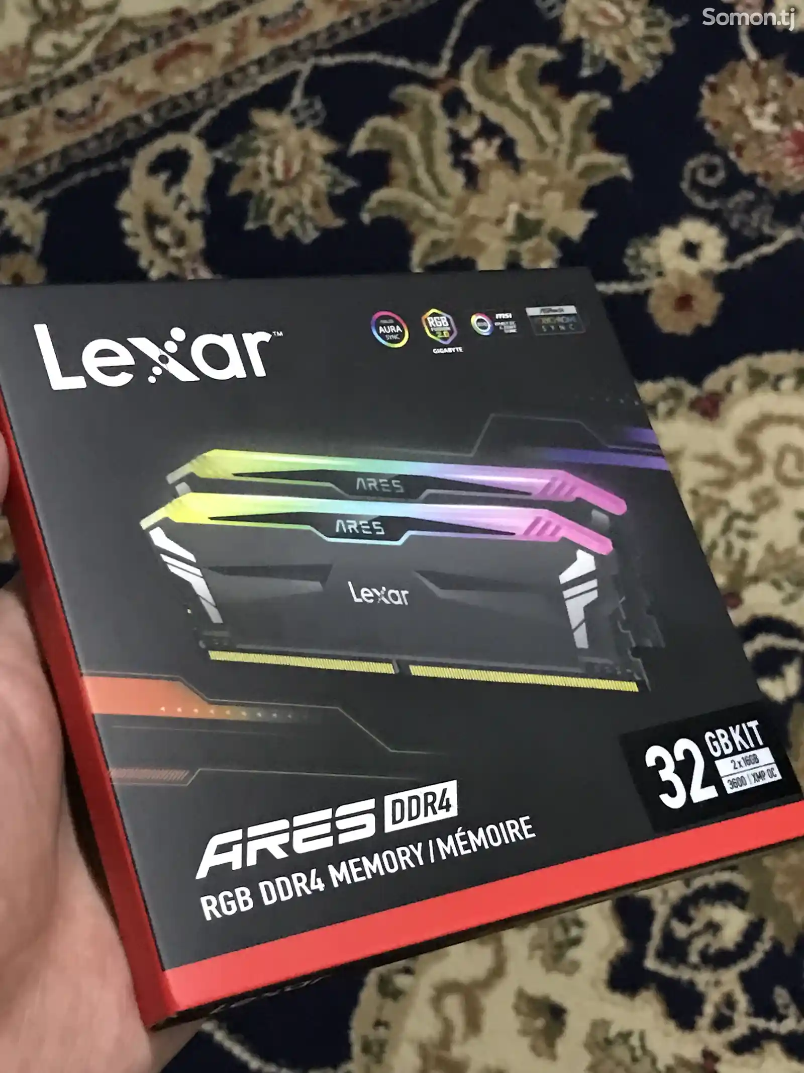 Оперативная память Lexar RGB ddr4 16+16 32g 3600mh-1